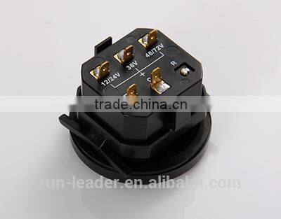 Rount Battery Indictor Voltage Meter