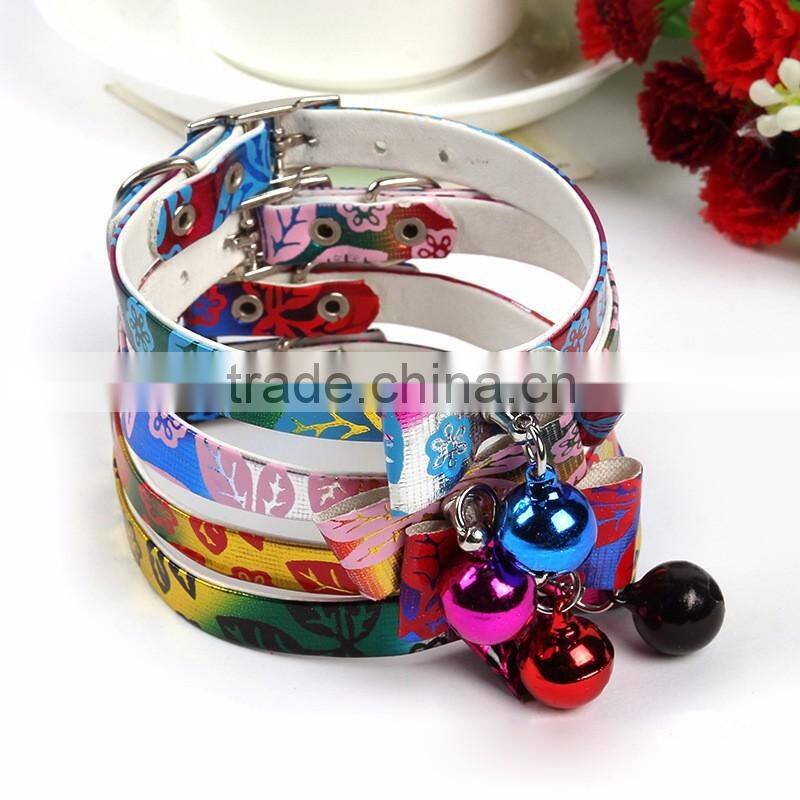 Bow tie collar bells pet collar small dog collars pet supplies customized