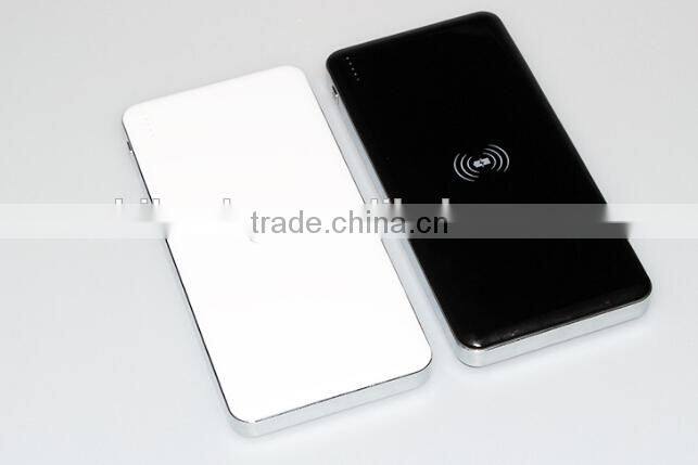 Wrieless power bank 10000mAh capacity with double USB