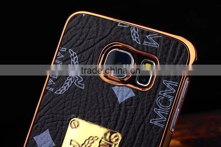 Brand MCM fashion luxury For Samsung S6 PU+PC cell phone case