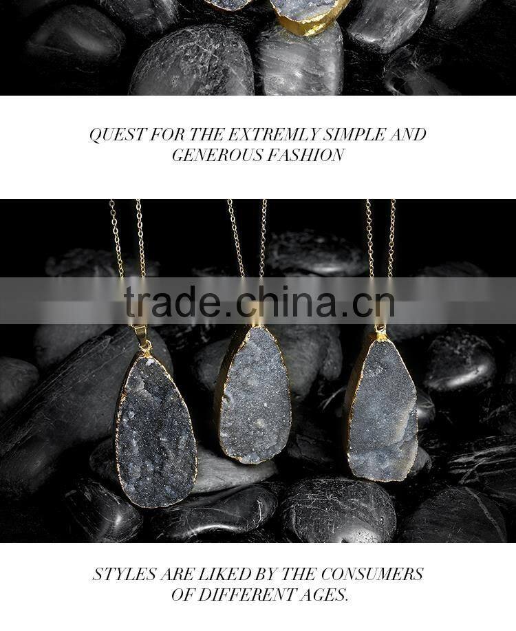 Wholesale New design cool gemstone alloy necklace