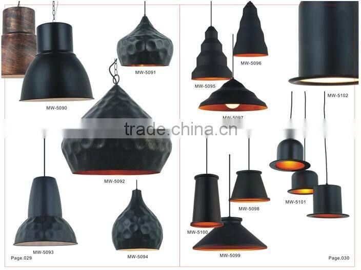 Irradiation Area Loft Industrial Pendant Lighting for Restaurant