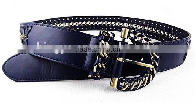 Braided Strap PU Belt For Ladies Dress -- E1505