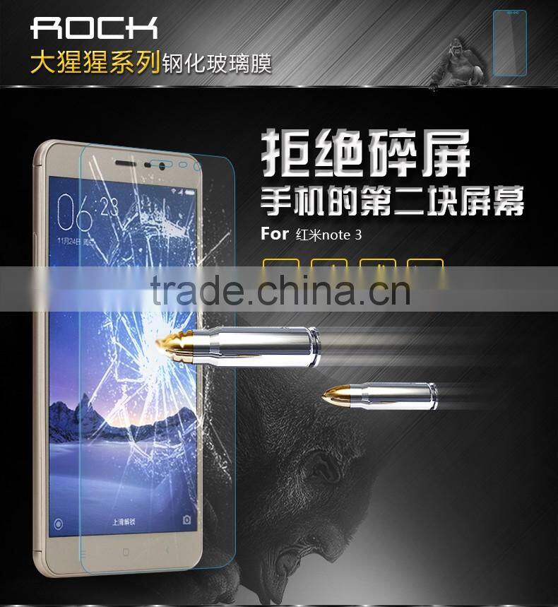 ROCK 2.5D 9H 0.3MM Anti Scratch Tempered Glass Screen Protector For Xiaomi Redmi Note 3 Clear Screen Protective Film MT-5264