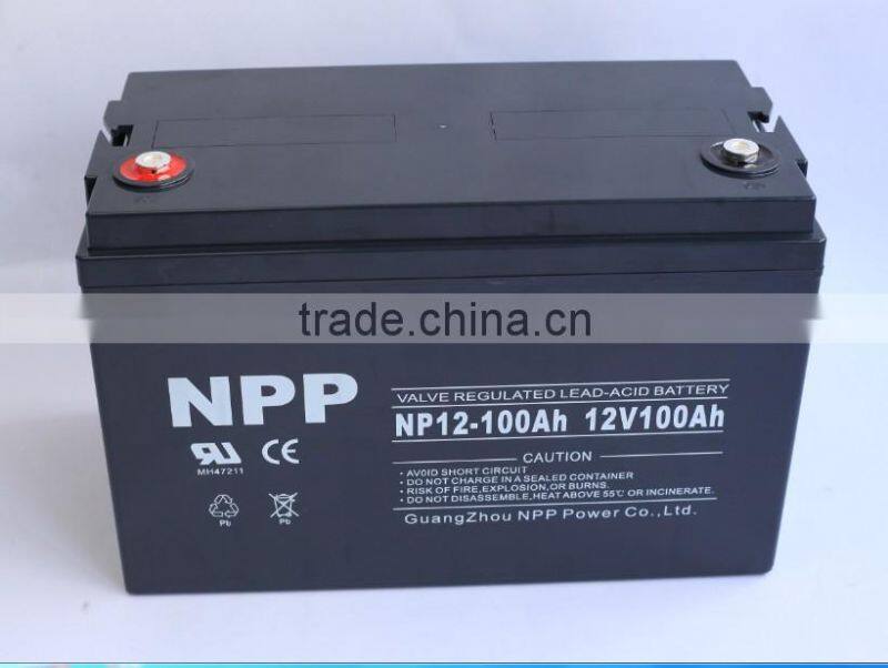 12V 100AH deep discharge solar battery charger kit