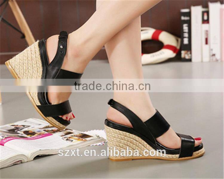 wholesale china women shoes high heels sexy New design women wedge sandals 
