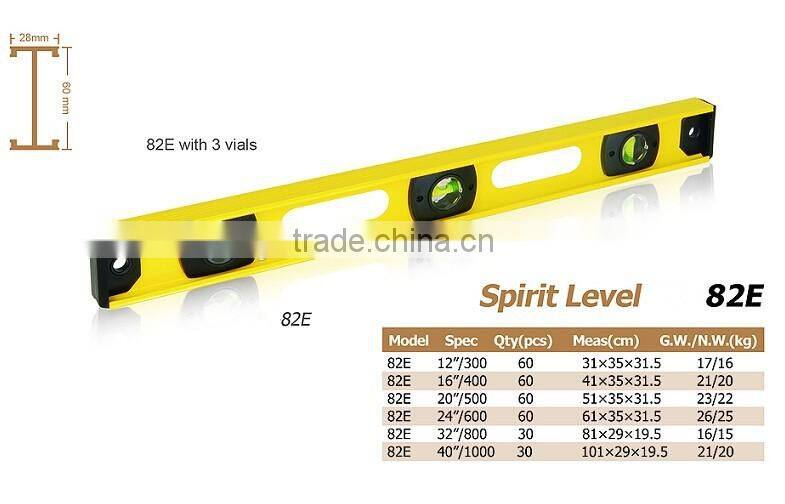 High accuracy spirit level vials