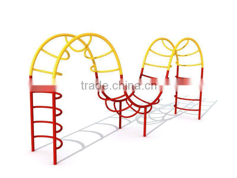 Amusement Park Playground PE Board& Metal Climbing Structure Wall Frame LE.PP.069