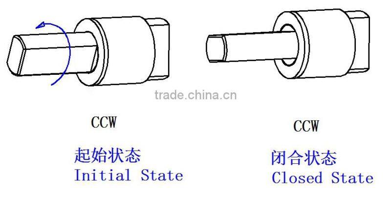 Soft closing rotary damper for toilet seat EBO-002