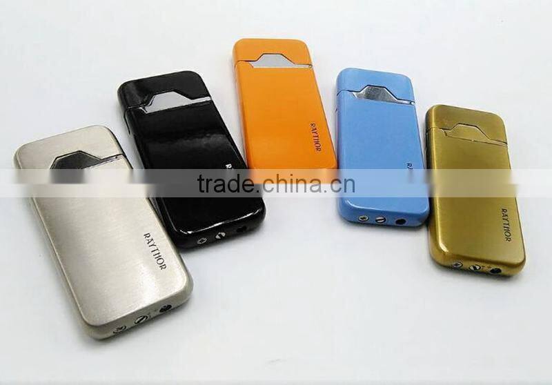 Metal fashion refillable cheap wall mounted cigarette usb electronic lighter