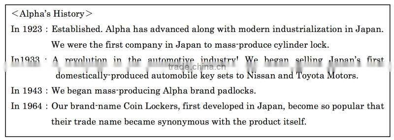Japanese high crime comfortable operation with smooth key insertion