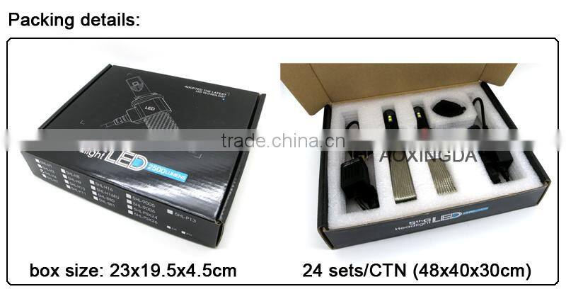 G5 LED headlight D2 D4 5000LM no fan type