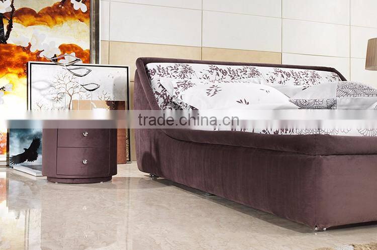Home Furniture General Use and Bedroom Furniture King Size Fabric Bed