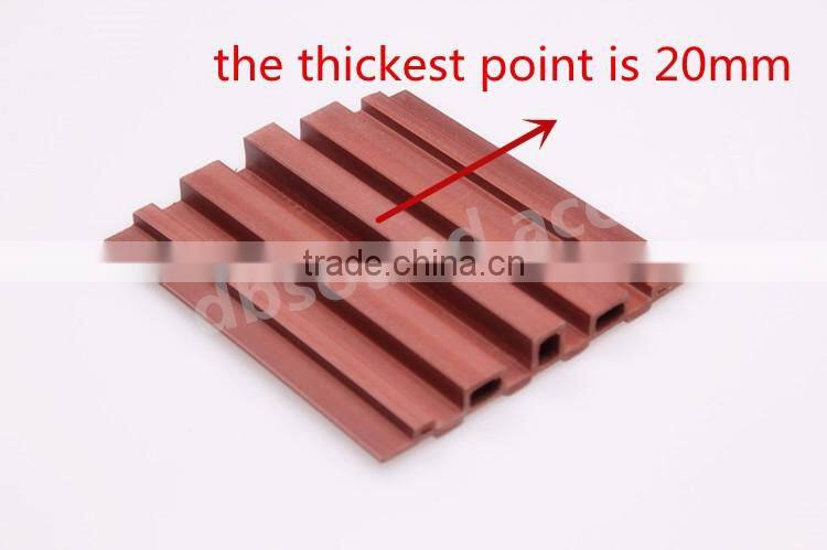 Zero formaldehyde wpc diffuser plate for home theater decoration