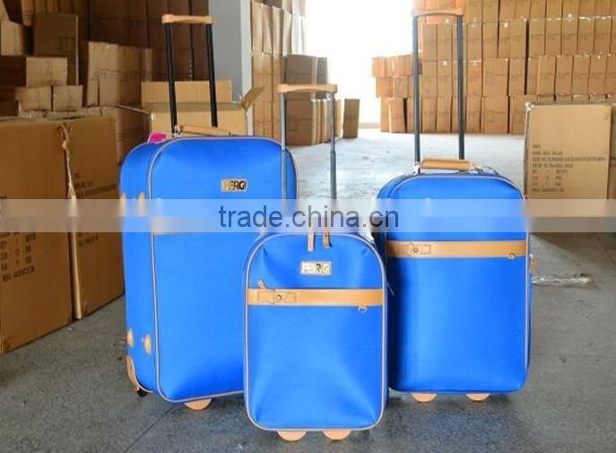 yiwu cheap stock stocklot closeout 3pcs EVA wheeled trolley luggage set