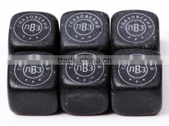 black whiskey stones factory supply ice cube stone whiskey stone for sale