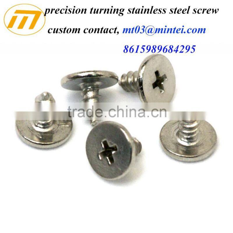 custom micro flat head electronic screw