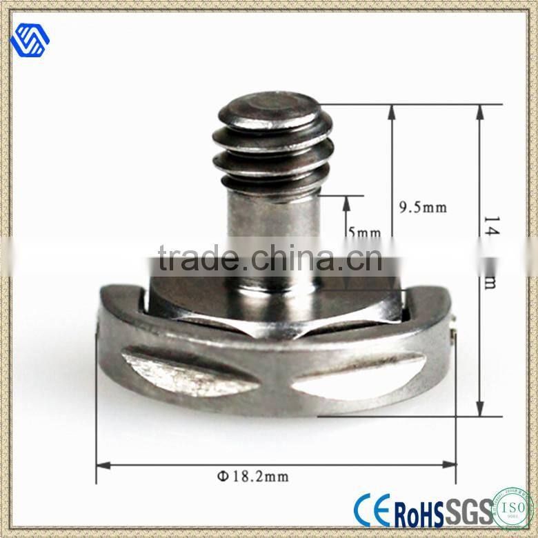 1/4" Thread Camera Screw with ring mini camera screw