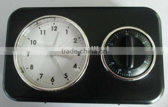 brand name wall or table alarm quartz clock with timer