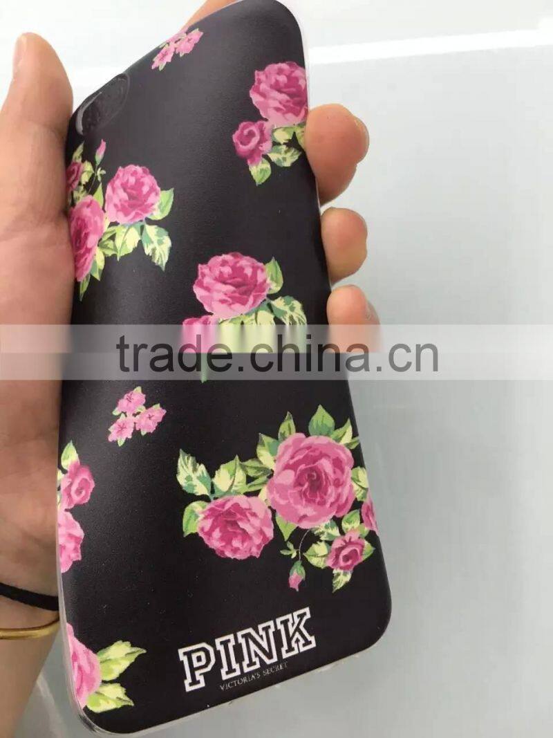 high quality UV print Flower soft silicon tpu Case for Apple Iphone 6 6s plus