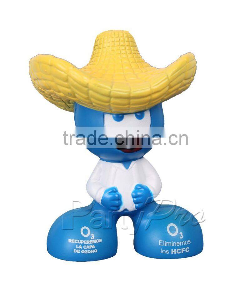 Partypro Newest High Quality China Factory Custom PU Foam Doll Man Stress Toy