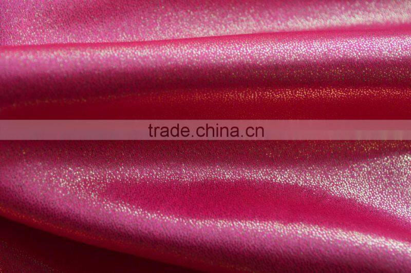 Polyester Foil printed Bridal Satin Fabric for Dress