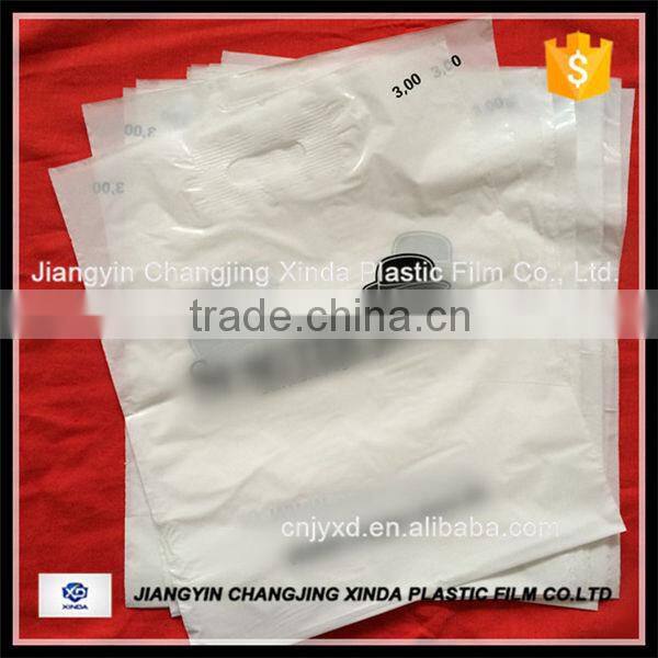 wholesale customized plastic die cut handle packing bag