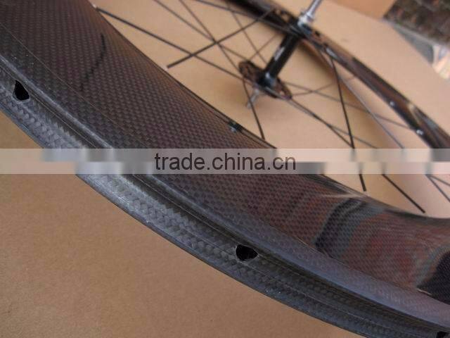 carbon bicycle wheel with hubs and clincher 88mm superlight carbon fixed gear front tubular wheel set basalt braking