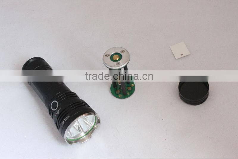 waterproof high power xml t6 led flashlight aluminum torch light