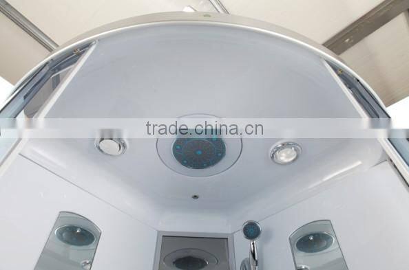 2014 Elegant ABS and 5MM Tempered Glass Shower Room with Hydro Massage Back Jets And Comfortable Seats for 2 Person JS-519