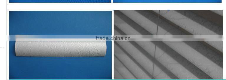 25mm pvc blind S Shape slat with emboss flower/roller blind