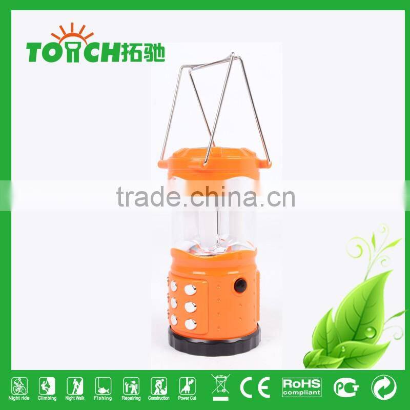 Ball Bulb ABS Plastic Lantern Light Fashion New Design Orange Camping Lamp with Inner Battery and Charger