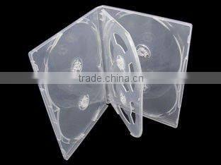 14mm 4disc black color dvd case