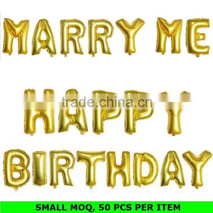 Factory Hot Sale Letter Balloons Indoor Birthday Party Decoration 50 Years