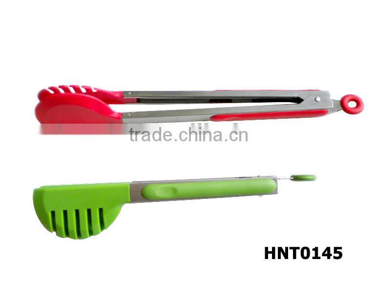 nylon kitchen tong with TPR non-slip handle