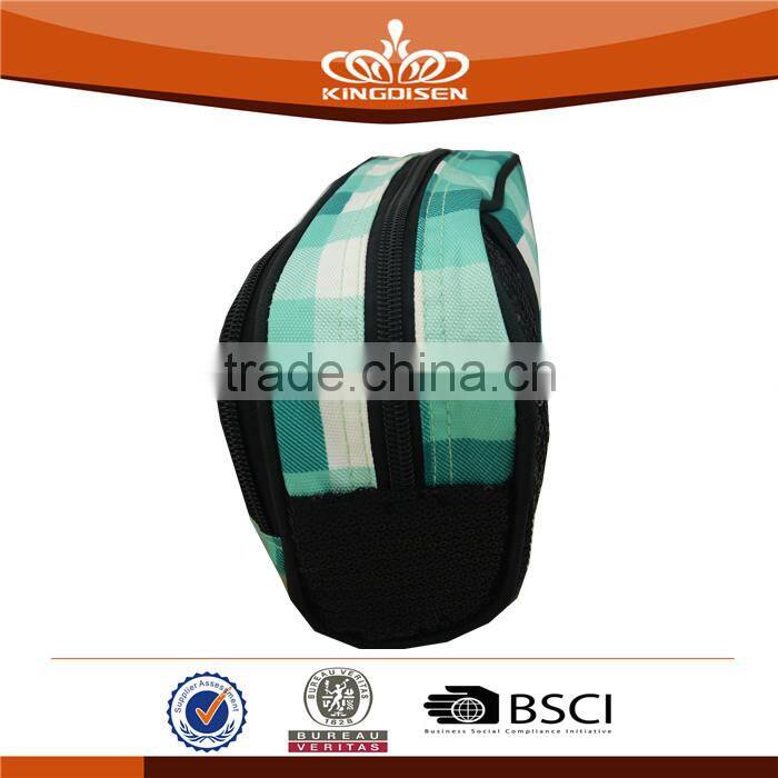 fashion double zipper pencil bag for kids