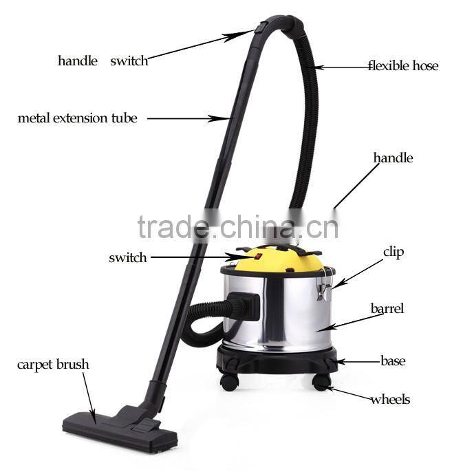 1200w pet hair vacuum cleaner with blowing function stainless steel cyclone cloth filter vacuum cleaner from China Factory