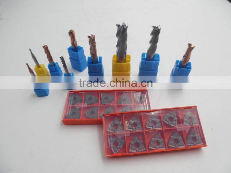 6mm cutting dia 90 degree 2 flutes HRC55 cnc chamfer mill with coating