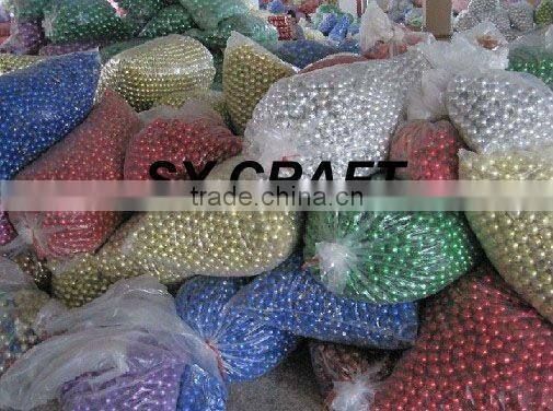 Foam christmas ball with flower ornament