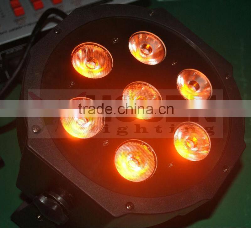 RGBWA 4in1 7x15w High Power smart flat led par light