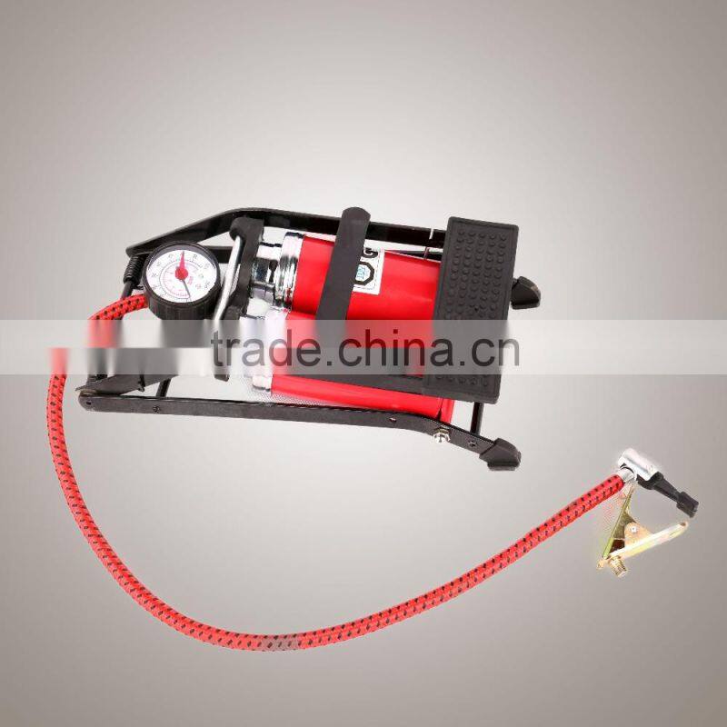 high pressure double barrel with gauge JL9206 for Car and Motor foot air pump