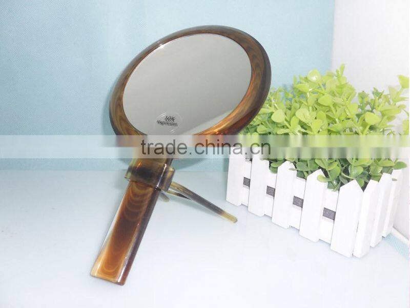 Handheld Mirror Plastic Double sided makeup mirror