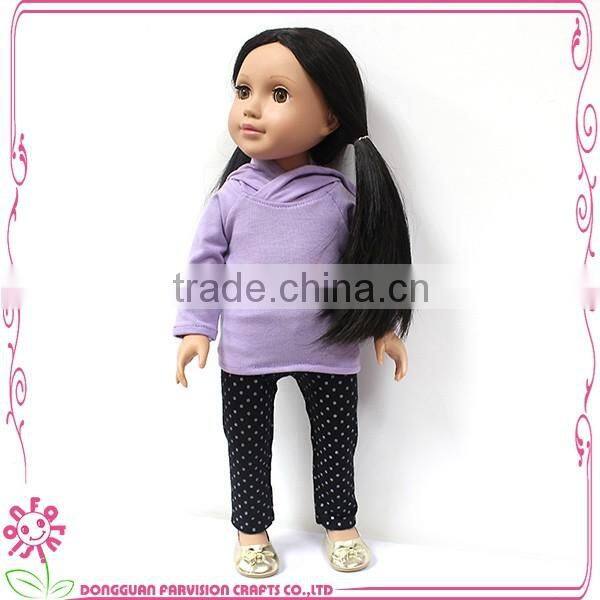 18 inch doll clothes with matching girl clothes, PVC doll clothes
