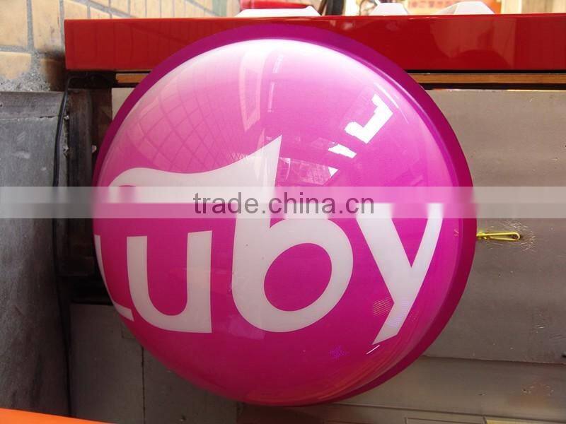 acrylic advertising display box hanging frameless