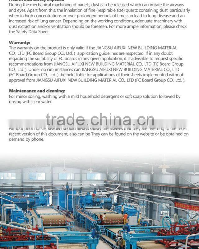 Fireproof Calcium Silicate Board used for Blast Relief Systems, Blast Relief Wall