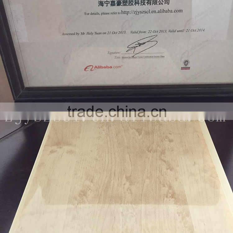 Interior decorative woooden design PVC ceiling panel 7mm