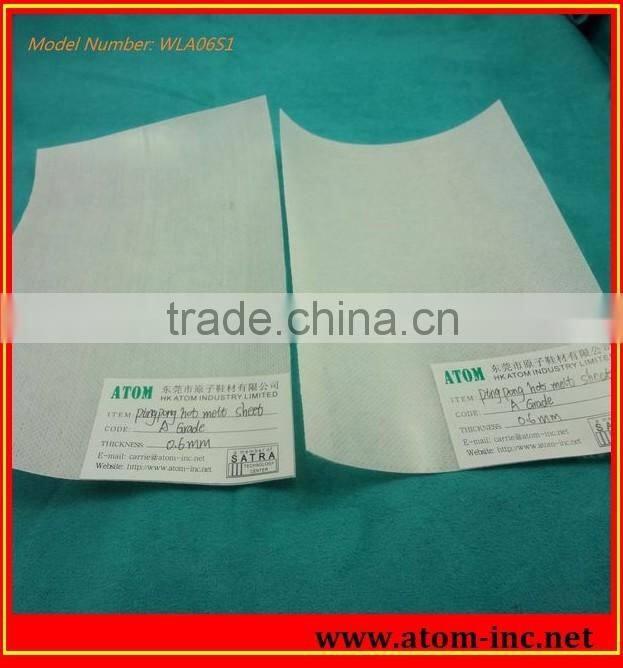 Pingpong hot melt sheets for shoes material