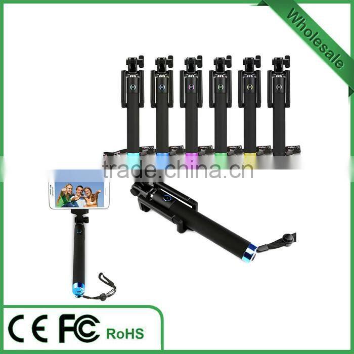 2015 New Mini build-in bluetooth selfie stick with remote control