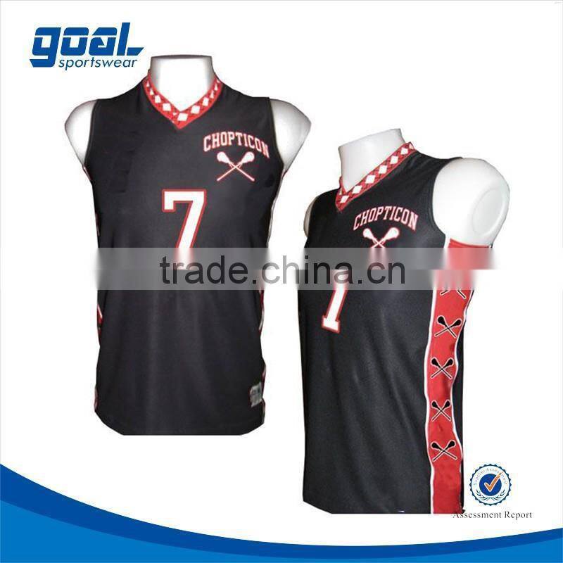 High quality sublimation printing equipment lacrosse jersey
