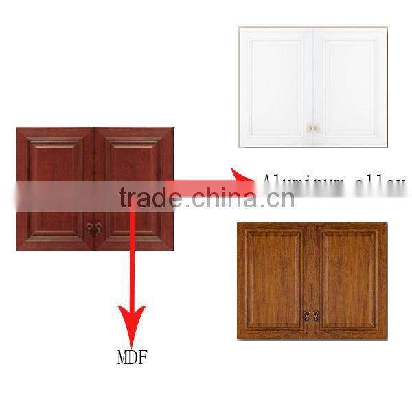 aluminum frame pvc kitchen cabinet door acrylic kitchen cabinet door